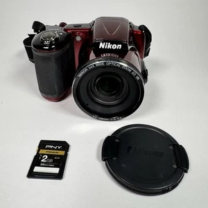 Cámara digital Nikon Coolpix L830 roja 16 mega píxeles funciona muy bien usada en excelente estado - Imagen 1 de 15
