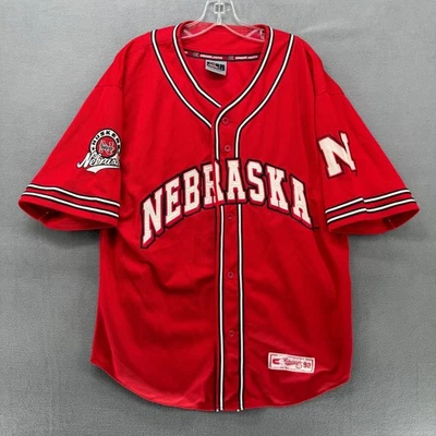 Бейсбольная футболка Colosseum Nebraska Cornhuskers мужская большая красная с коротким рукавом - Изображение 1 из 4