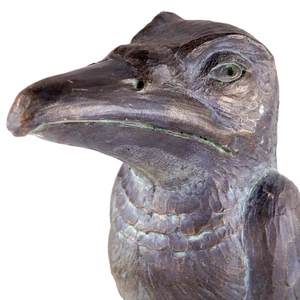Groteske Wally Vogel Martin Ware Bronze Patina Finish Brighthelm Stein H45cm - Bild 1 von 13