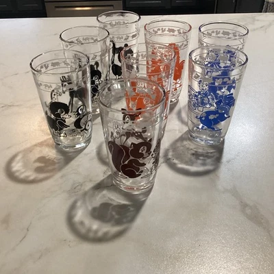 8 Vintage Swanky Swig Kraft Jelly Jar Collection Juice Glasses - Image 1 of 4