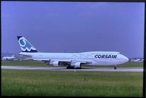 Boeing  747 -35 mm Aircraft Colour Slide-Corsair- F-GSEA - See Note - Picture 1 of 1