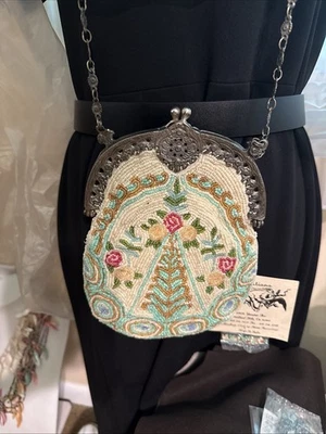 Cartera vintage con cuentas - Christiana nueva stock antiguo Foto 1 de 4