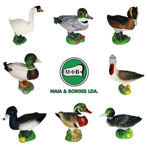 Wasser und See Vögel Figuren von Maia & Borges Enten Schwan Grebe RAR NEU UNGEÖFFNET - Bild 1 von 8