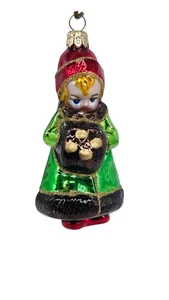 De Colección Kurt Adler Colección Polonesa Niña de Invierno Vidrio Adorno de Navidad - Imagen 1 de 7