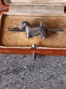 Vintage Sterling Silver Scottie Dog Pin Brooch - Picture 1 of 6