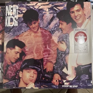 New Kids On The Block NKOTB - Step By Step Limited Edition White Color Vinyl LP - Foto 1 di 2