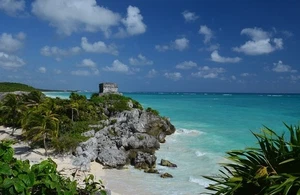 "Ruins at Tulum" 16" x 24" Fine Art Metal Photographic P{rint - Picture 1 of 1
