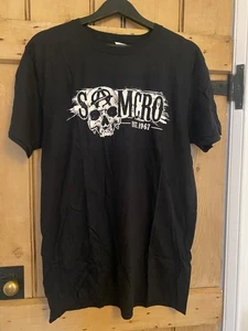 Sons Of Anarchy - Samcro Skull - Official Mens T Shirt - Picture 1 of 1