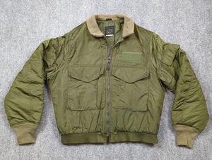 Vintage 80s Avirex Type G-8 Jacket Size 40 Mens Green Full Zip US Navy USA Made - Picture 1 of 23