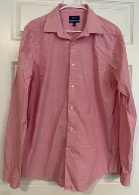 Apt. 9 Men's Premier Flex Slim Fit Dress Shirt 16 34/35 Long Sleeve Pink - Image 1 of 4