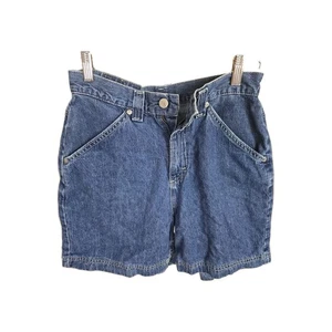 RIDERS Women's Medium Wash High Rise Regular Fit Midi Blue Jean Shorts SIZE 8-10 - Picture 1 of 5