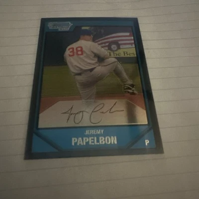2007 Bowman Chrome - Prospects Jeremy Papelbon #BC6 (RC) - Image 1 of 2