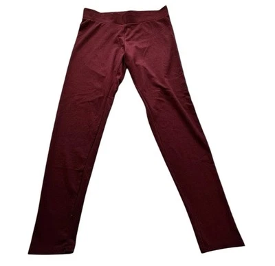Cato Contemporary Pants Womens Medium Burgundy Red Skinny Leg Solid High Rise - Image 1 of 4