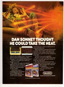 1982 Imagic Dragonfire Atari 2600 Intellivision Video Game 8" x 11" Print Ad - Picture 1 of 1