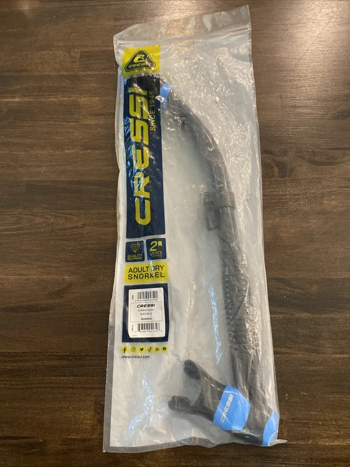 Cressi ES259520 Supernova Dry Snorkel Black/blue