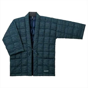 Mont-bell Down Jacket Traditional Japanese Hanten Size L Dark Navy Light & Warm - Picture 1 of 5