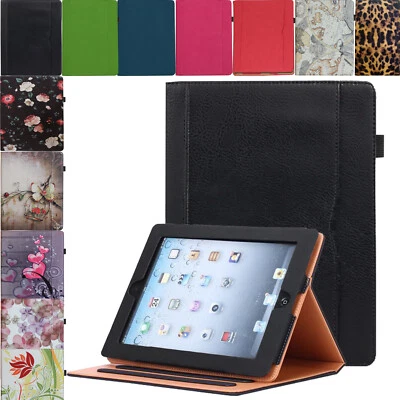 Smart Case for iPad 9.7 6th 5th Gen Air Magnetic Cover Multi Angle Stand Pocket - Image 1 of 4