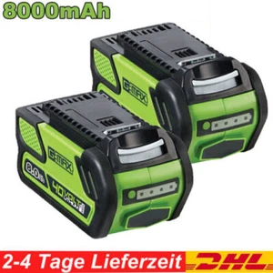 NUEVO 40Voltios 8,0Ah Para Greenworks 40V Batería G-MAX 29462 29472 29252 Batería Li-Ion - Imagen 1 de 16