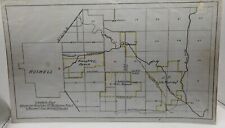 VINTAGE SKETCH PLAT MAP  SHOWING RELATION OF McMURRAY TRACT TO ROSWELL AND...