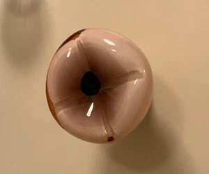 Manopola gancio vetro papavero Iittala Aarre interrotto 2015 raro da collezione - Foto 1 di 12