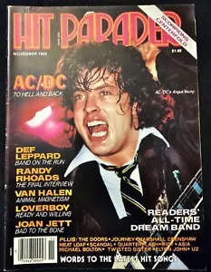 Hit Parader November 1983 Featuring AC/DC, Van Halen, Randy Rhoads & more - Picture 1 of 2
