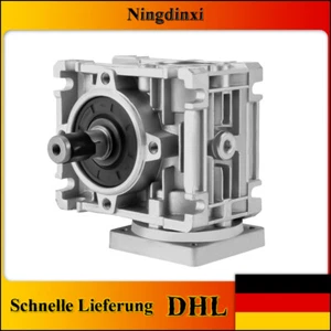 NMRV-030 10:1 Schneckengetriebe Aluminiumlegierung Untersetzungsgetriebe Silber - Bild 1 von 15