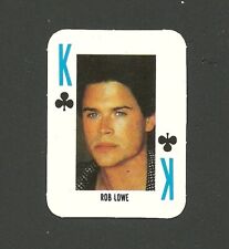 Rob Lowe 1980s French Mini Playing Card BHOF
