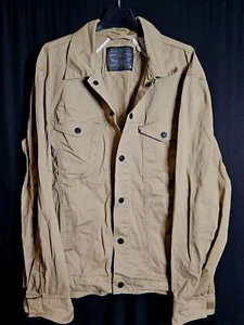 Levi Strauss Herren Khaki Übergangsjacke Klassischer Trucker Style Größe XL - Bild 1 von 4