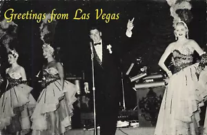 Cartolina Las Vegas NV Ronald Reagan all'hotel di frontiera nel 1954 - Foto 1 di 2