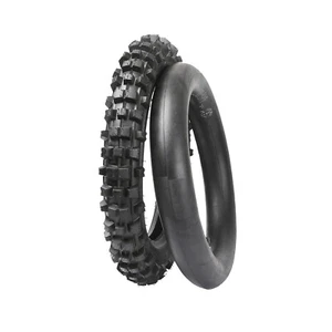 3.00-12 REAR TIRE and TUBE XR CRF 70 PW80 KLX110 SDG SSR 110 125cc 80/100-12 - Picture 1 of 5