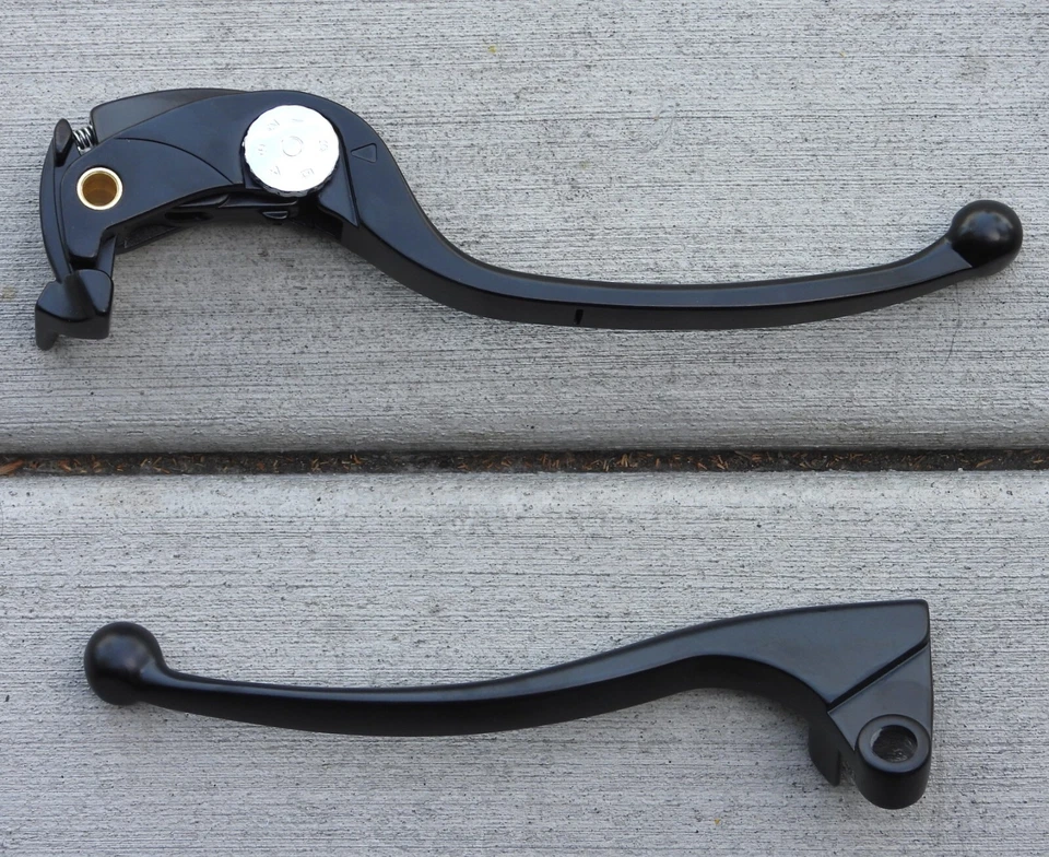 Kawasaki Ninja ZX6 ZX6R ZX10 ZX10R 1000 Z1000 BLACK FRONT BRAKE & CLUTCH LEVERS - Image 1 of 1