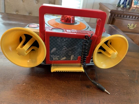 Disney Phineas & Ferb Cd Player W Sound Effects! Works Retired Disney 2010 HTF! Cover