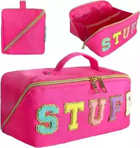 Preppy Bag Stoney Clover Makeup Bag Nylon Cosmetic Bag Preppy Patch Makeup Bag S - Picture 1 of 2