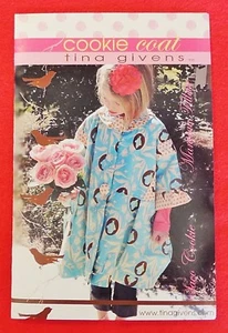 Abrigo de galletas Tina Givens patrón de costura #TG-K5024 * 3 tallas para niños nuevo - Imagen 1 de 1