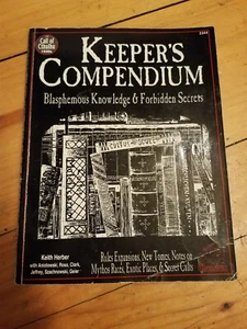 Keepers Compendium 1993 Chaosium Call of Cthulhu SC M - Foto 1 di 1