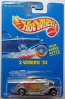 1992 Hot Wheels 3-Window '34 Col. #257 (Basic Hub Wheels)