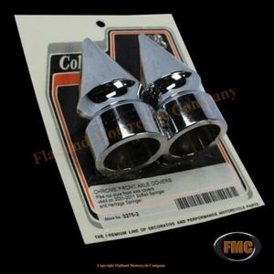 Colony 3275-2, Front Axle Cover, Pike Style, 2001-2011 FXSTS, FLSTS, Chrome - Bild 1 von 1
