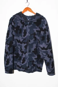Barefoot Dreams CozyChic Men's Camo Zip-up Hoodie Soft Plush size M - Picture 1 of 7