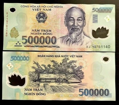 500,000 VIETNAMESE Dong  / VND Vietnam 500000 / BANK NOTE Bill Cir Currency - Image 1 of 4