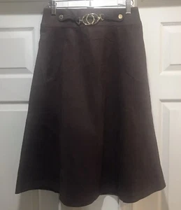 Gonna Marc New York Andrew Marc Full Control in vita finta pelle scamosciata taglia XS. Nuovo con etichetta - Foto 1 di 5