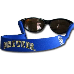 Milwaukee Brewers 16" Neoprene Sunglasses Strap (MLB Licensed) Croakies - Picture 1 of 3
