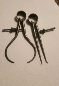 Vintage Marrón & Sharpe No. Lote de pinzas de resorte exteriores de pierna redonda 801 802 EE. UU.  - Imagen 1 de 14