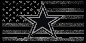 Dallas Cowboys Amerikanische USA Flagge Tatical Vanity Nummernschild Made in USA - Bild 1 von 1