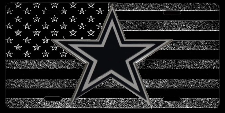 Даллас ковбои американский флаг США татический тщеславие номерной знак сделано в США - Изображение 1 из 1
