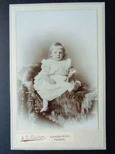 c1905 CABINET CARD PORTRAIT Mr Cyril Ainsley by J.R. CLARKE'S STUDIO Thirsk - Picture 1 of 5