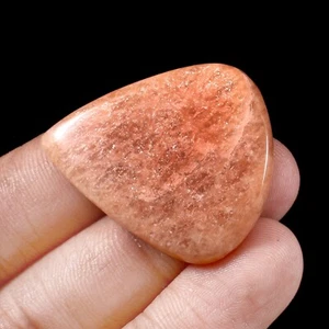 43 kt natürlicher orangefarbener Amazonit Birnenform Cabochon loser Edelstein für Schmuck - Bild 1 von 2