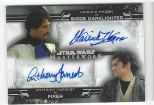 2019 Topps Star Wars Masterwork Dual Auto Garrick Hagon Anthony Forrest # 5/5 - Picture 1 of 1