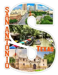 San Antonio Texas Capital S Collage Fridge Magnet - Picture 1 of 1