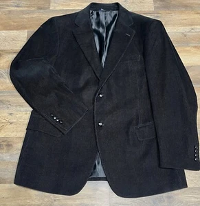 Dockers SZ 44R Men’s Black Corduroy Sport Jacket Blazer  - Picture 1 of 6