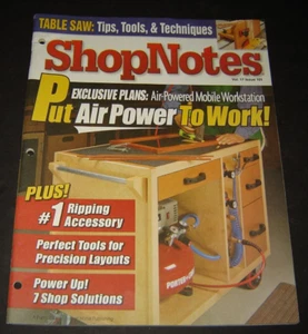 Shop Notes Vol 17 Issue 101 Sept Oct 2008 Air Power Ripping Accessory - Picture 1 of 2